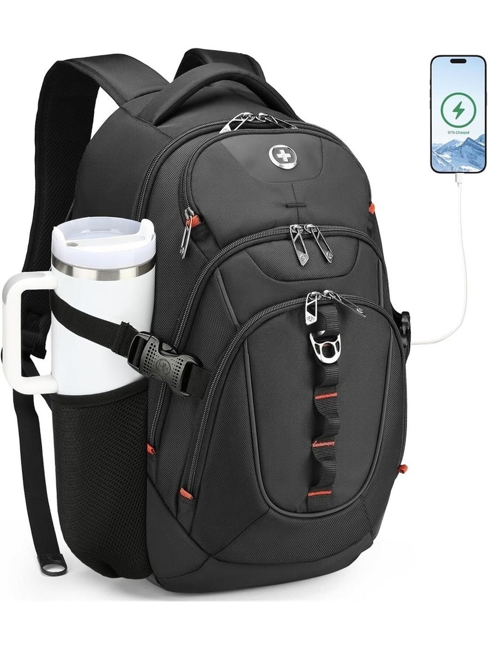 Swissdigital Design black backpack